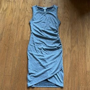 Leith ruched side sleeveless mini dress